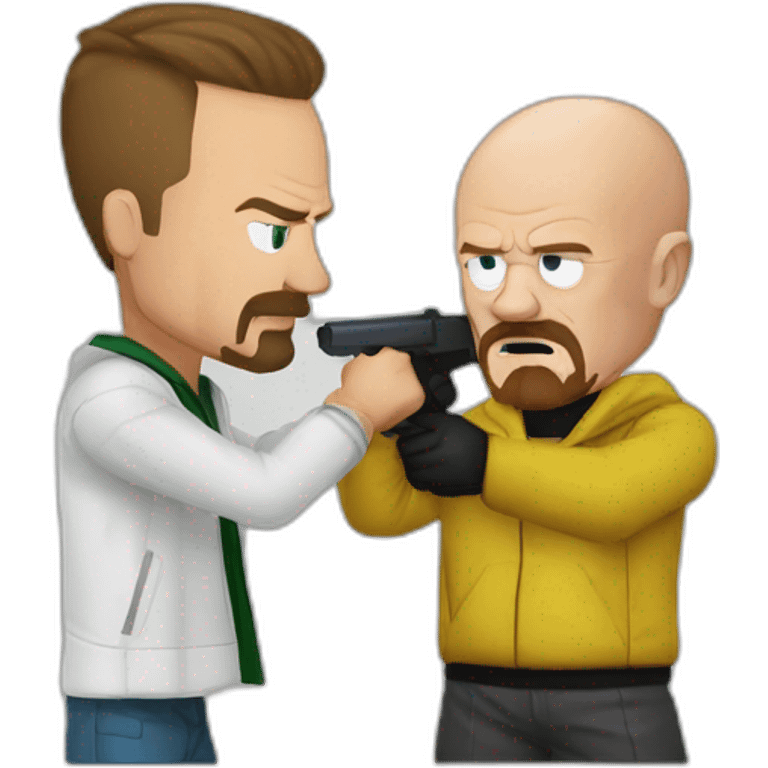 jesse pinkman fighting walter white emoji