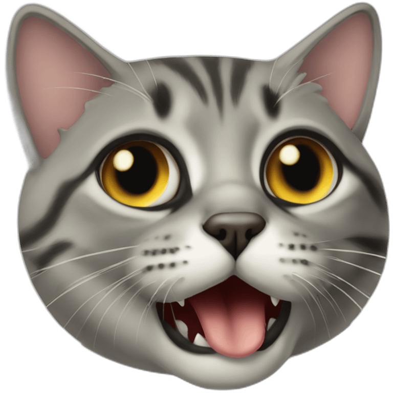 Cat eat adolf hitler emoji