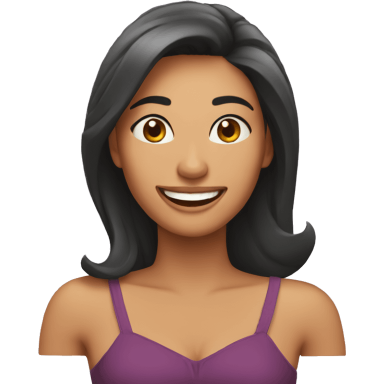 Mujer feliz emoji