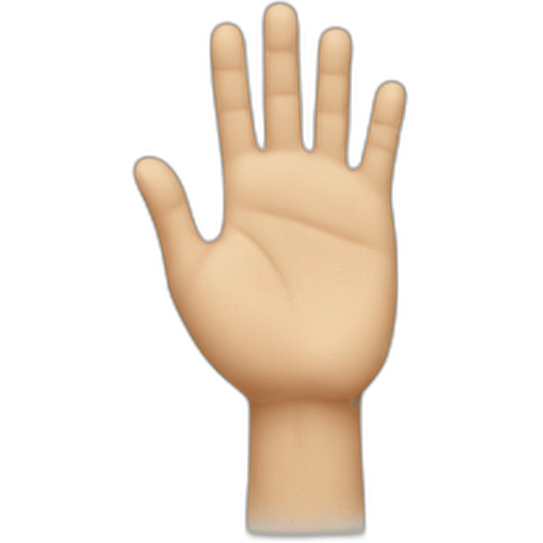 human hand up emoji