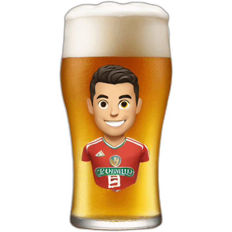 Cristiano Ronaldo beer emoji