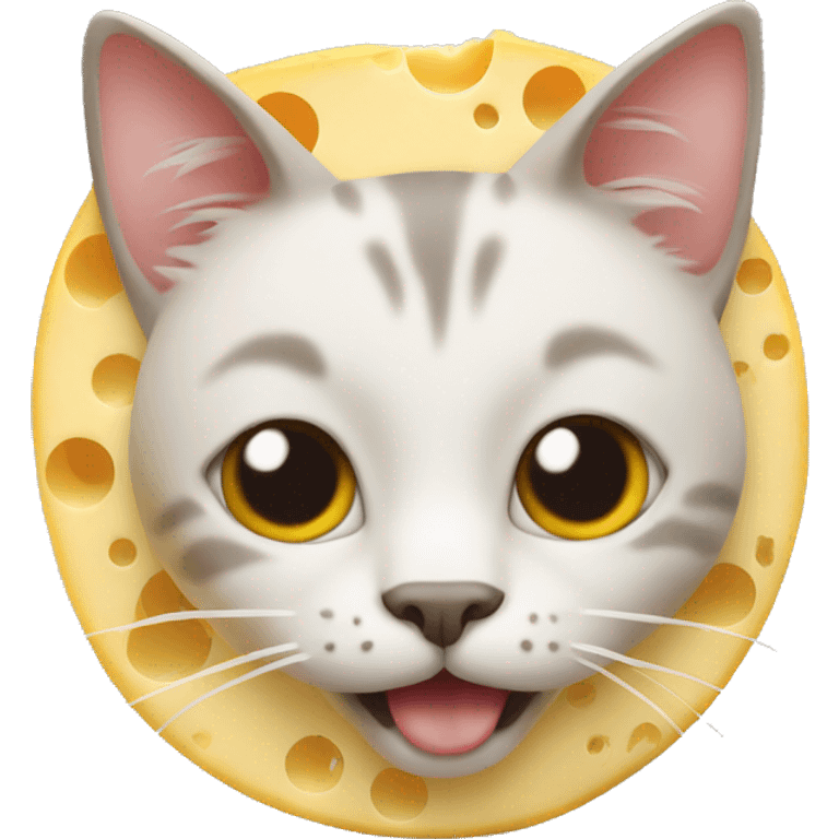 cat made from cheese emoji