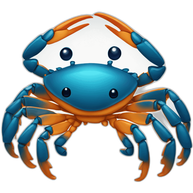 crabe qui attrape une etoile emoji