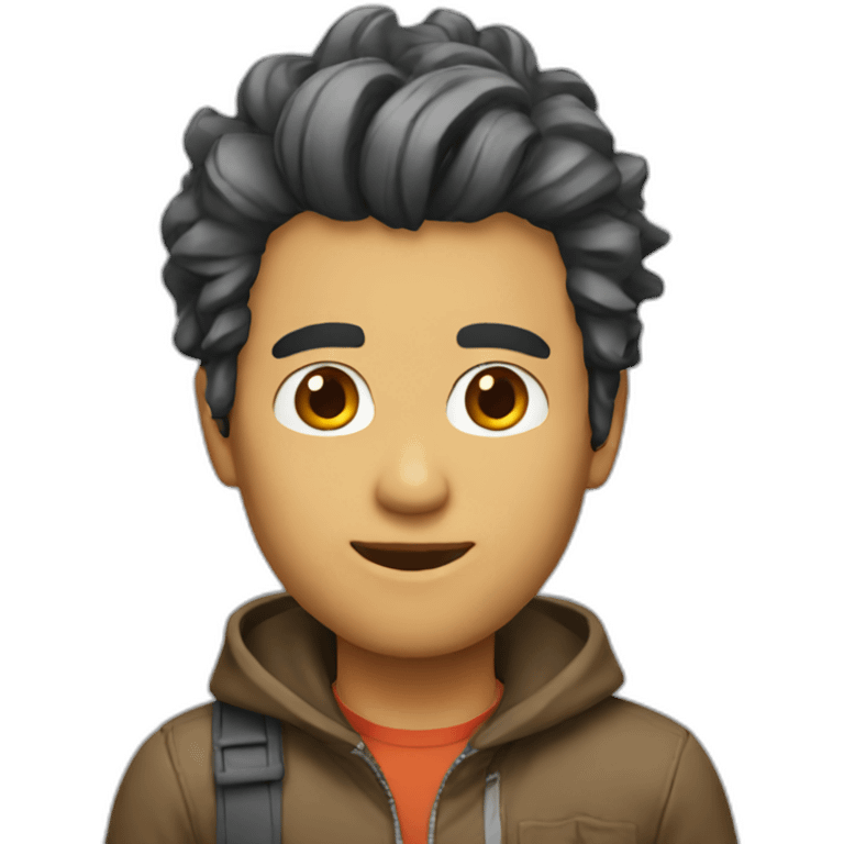 developer casual hair emoji