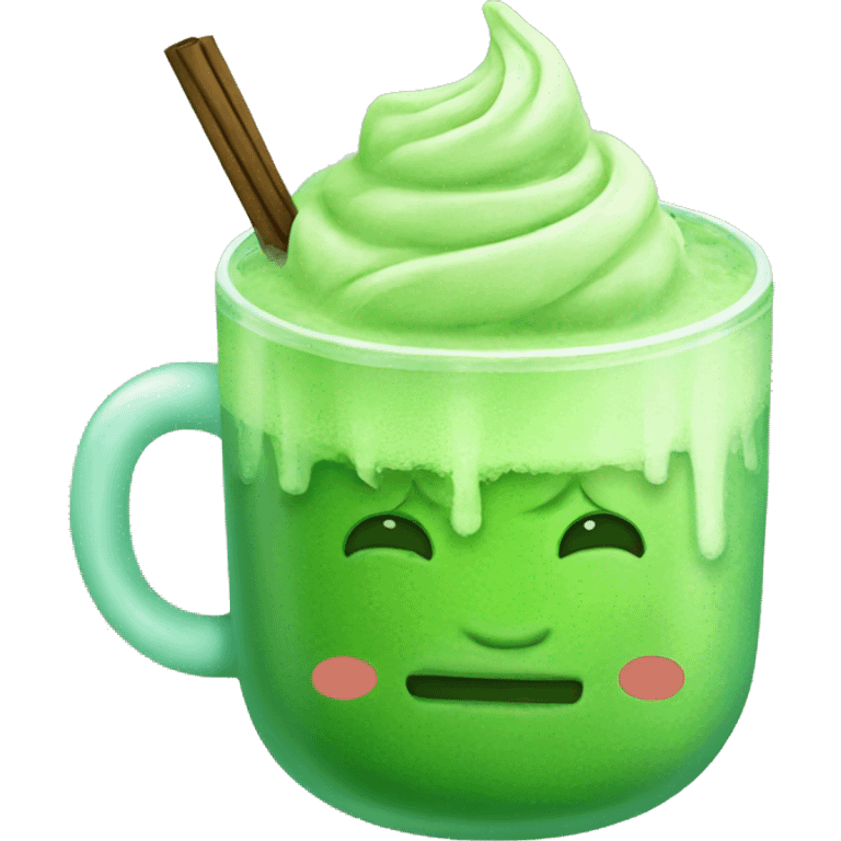 Ice matcha  emoji