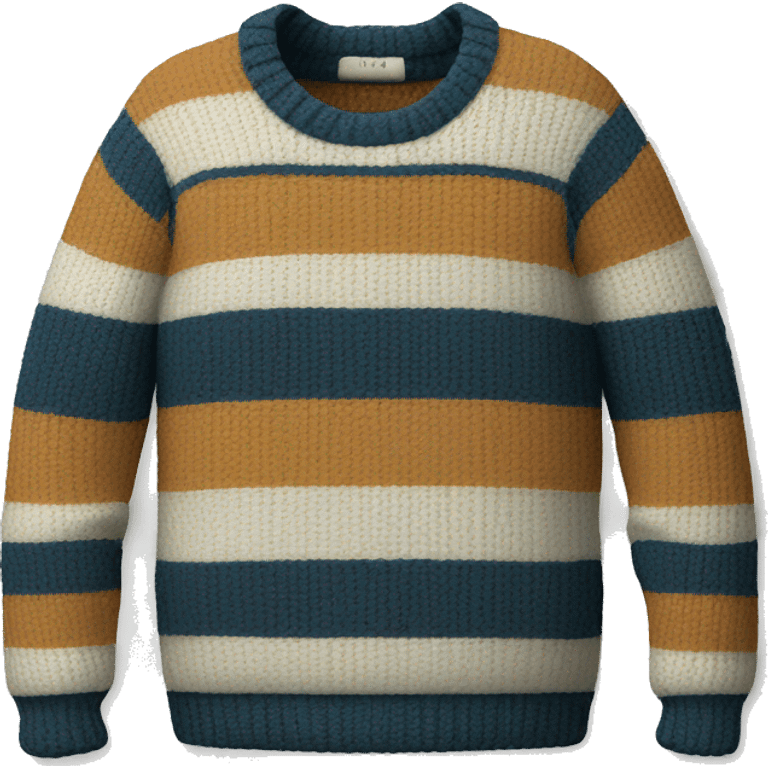 sweater with vertical stripe texture emoji