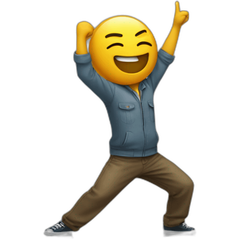 Emoji qui fait un dab emoji