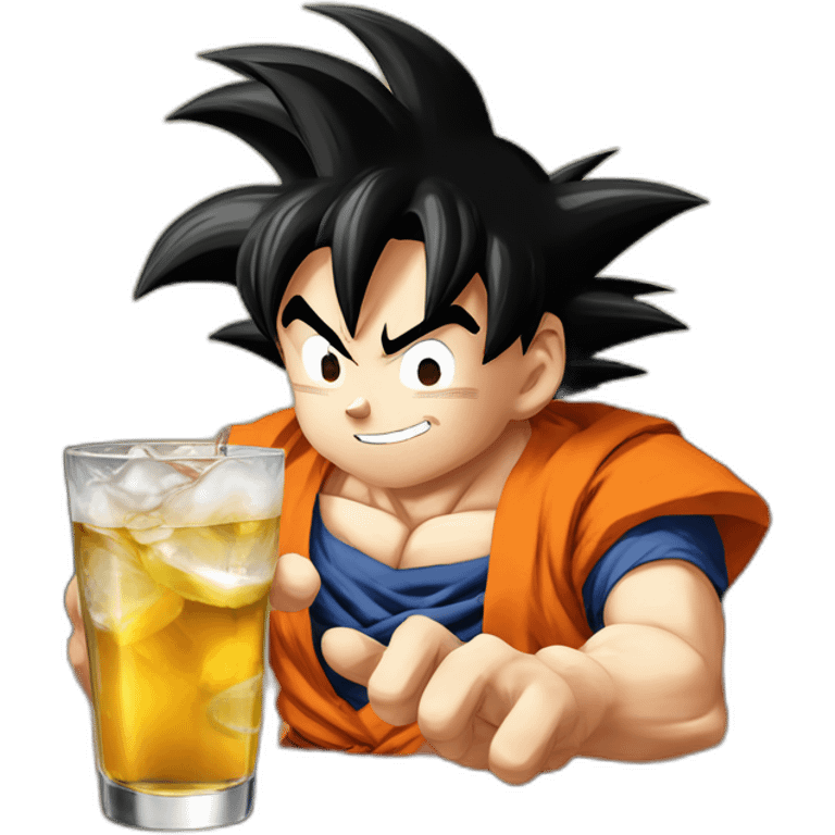 Son goku dink alcool emoji