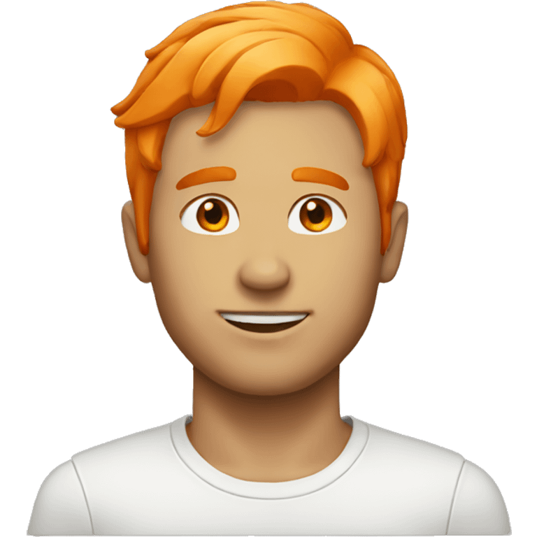 Man orange hair emoji