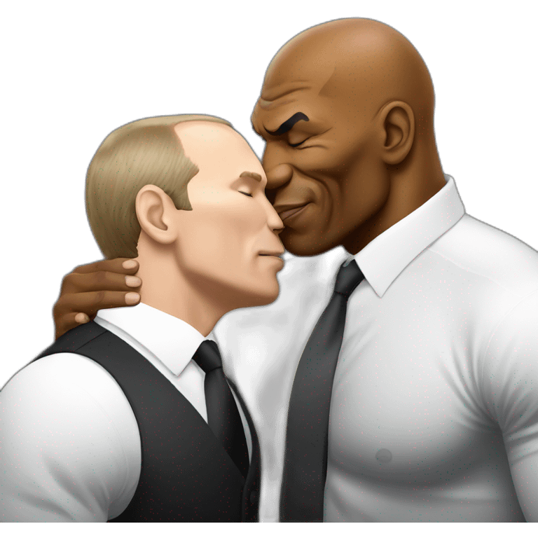 mike tyson kissing putin emoji