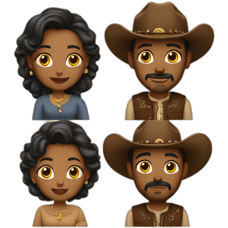 western couple emoji