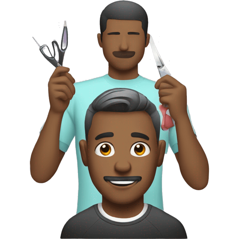 man getting a haircut emoji