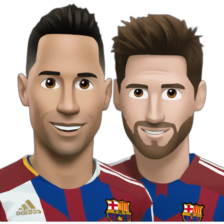 Ronaldo and messi emoji