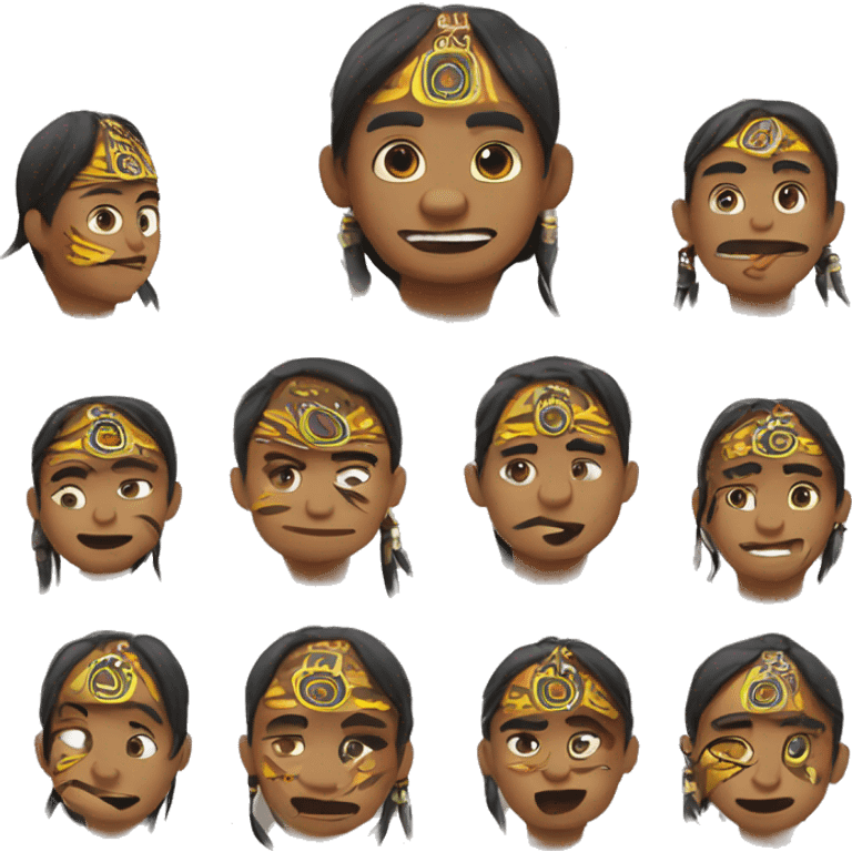 dayak atan çocuk emoji