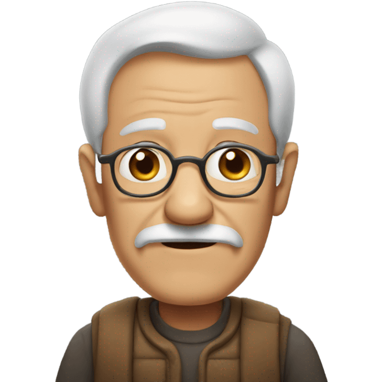 An old grandpa emoji