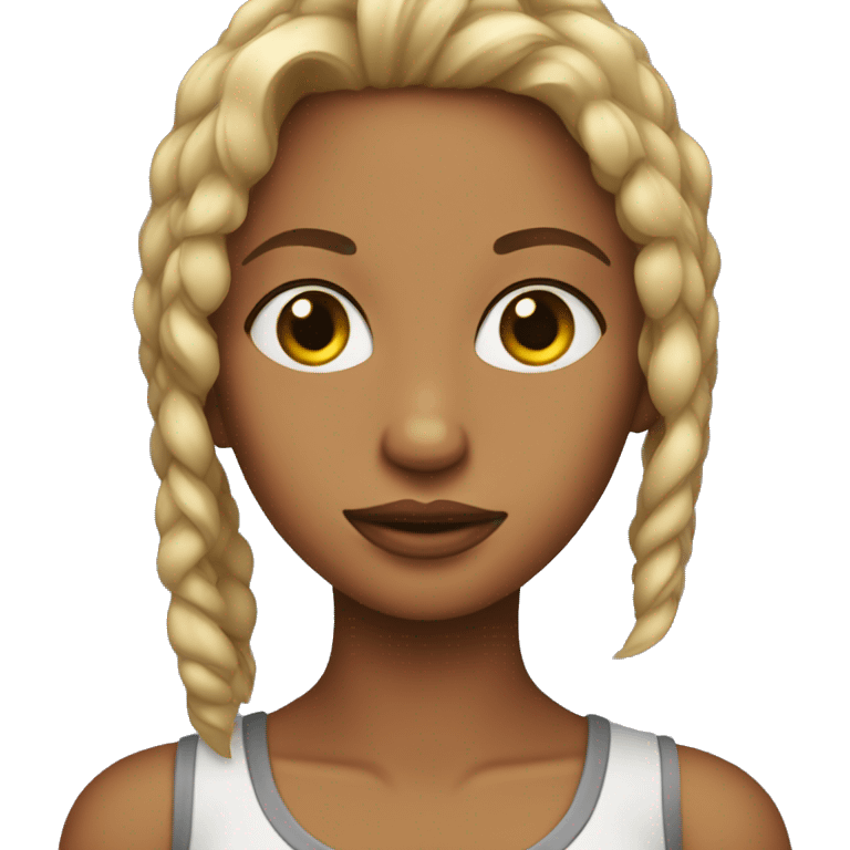 A shy slay girl emoji