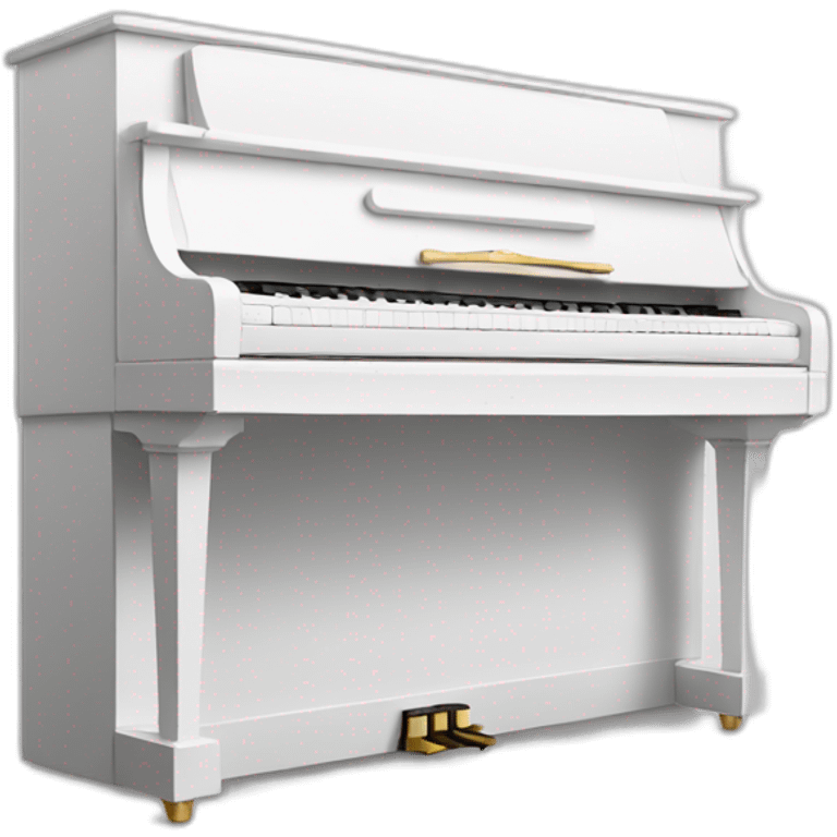 White piano emoji