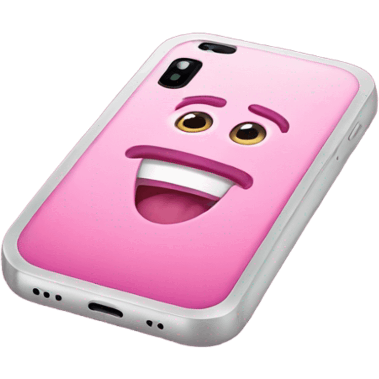 Pink iphone emoji