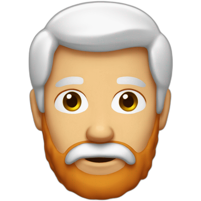 a ginger old women with a beard ginger man emoji