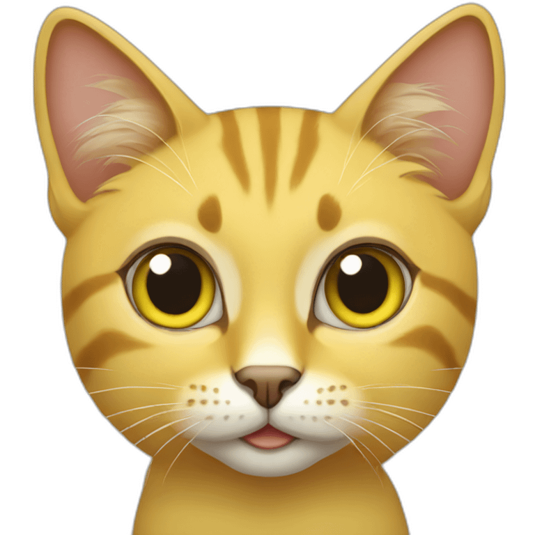 Yellow brazilian street cat emoji