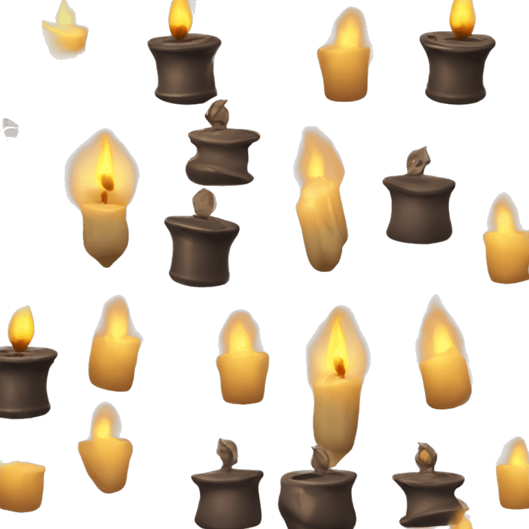 The vintage old candle emoji