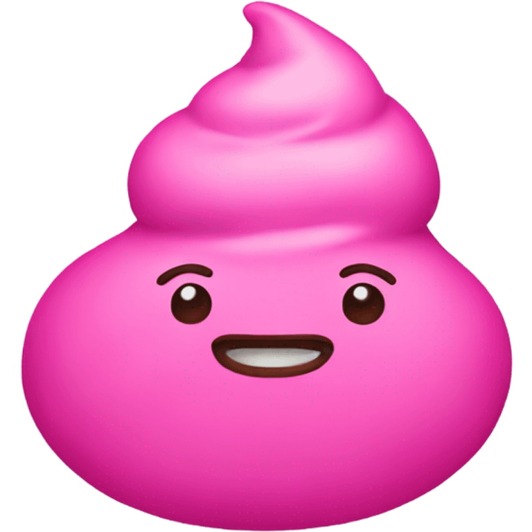 Poop pink emoji