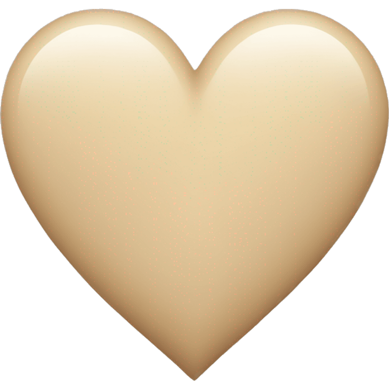 beige heart emoji