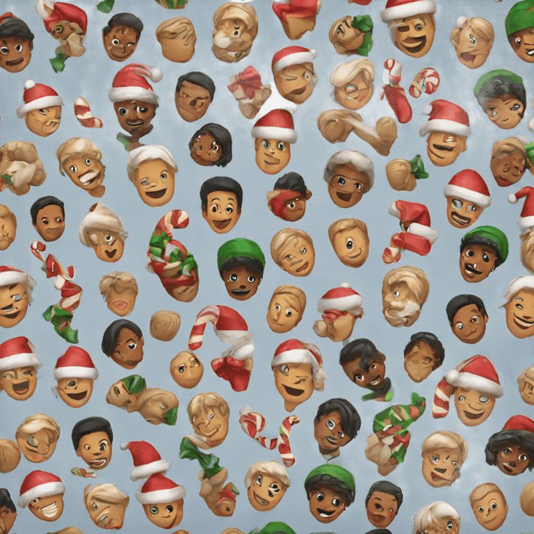 Happy Holidays Xmas emoji