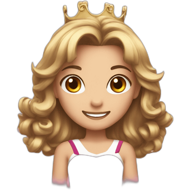 Annie Princess cheer emoji