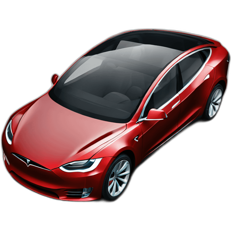 Voiture tesla rouge emoji