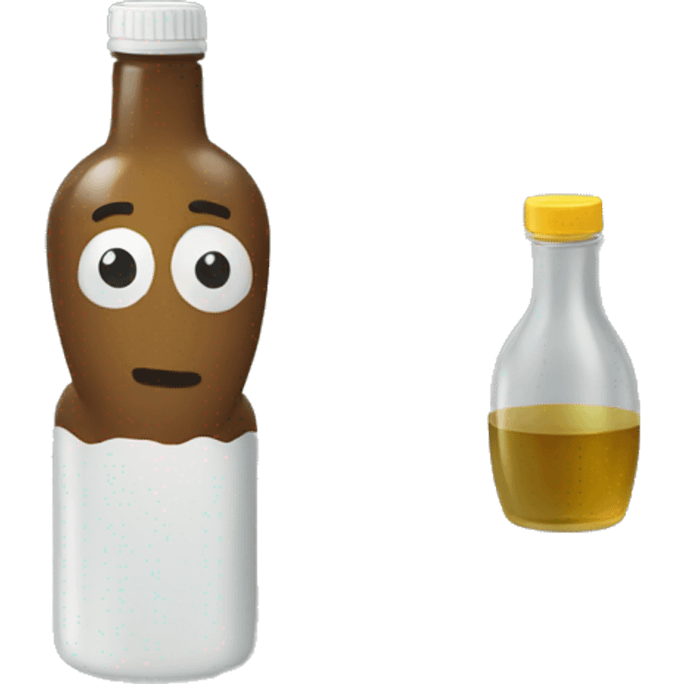 A bottle man emoji