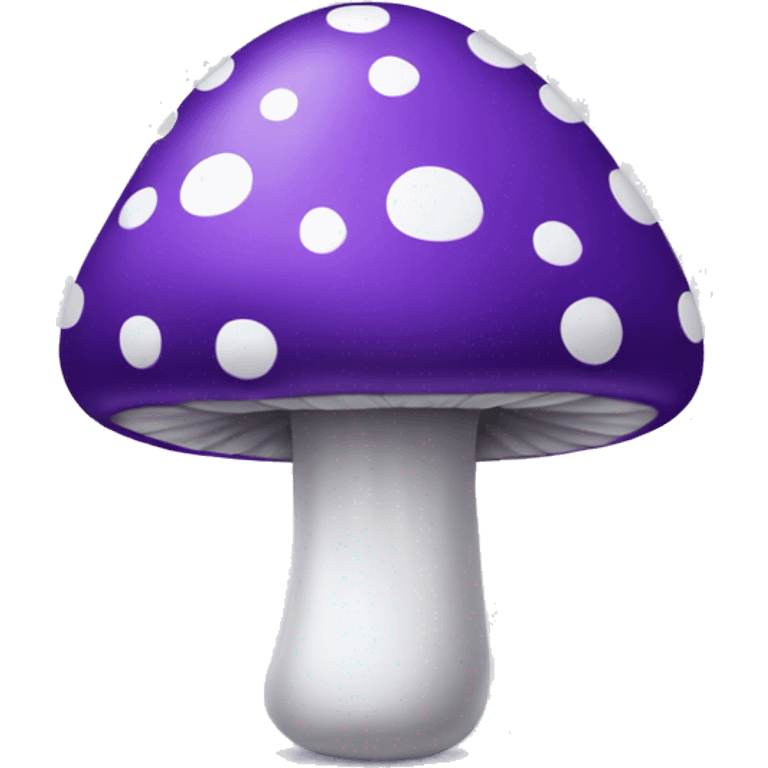 Purple mushroom with white spots emoji