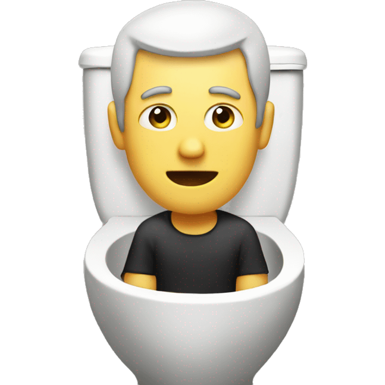 Man on toilet emoji