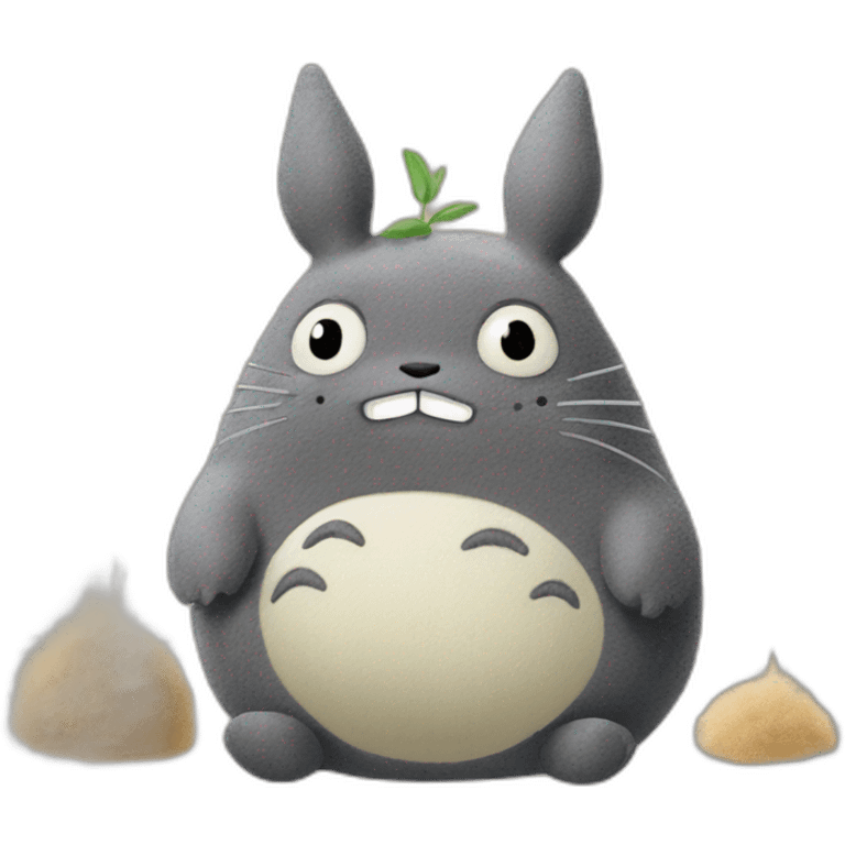 totoro dust bunnies emoji