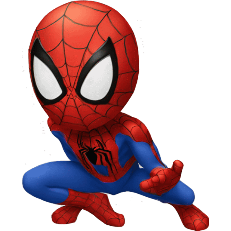 Spiderman qui mange  emoji