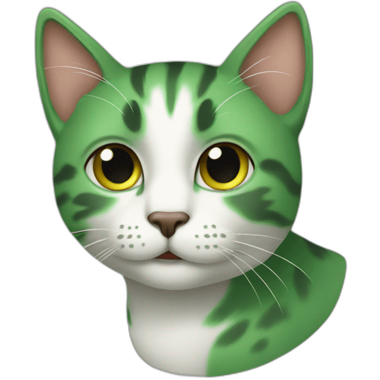 Cat green  emoji