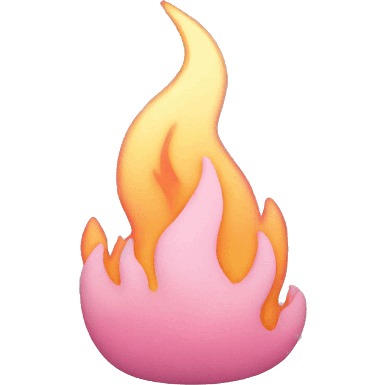 pastel pink fire emoji