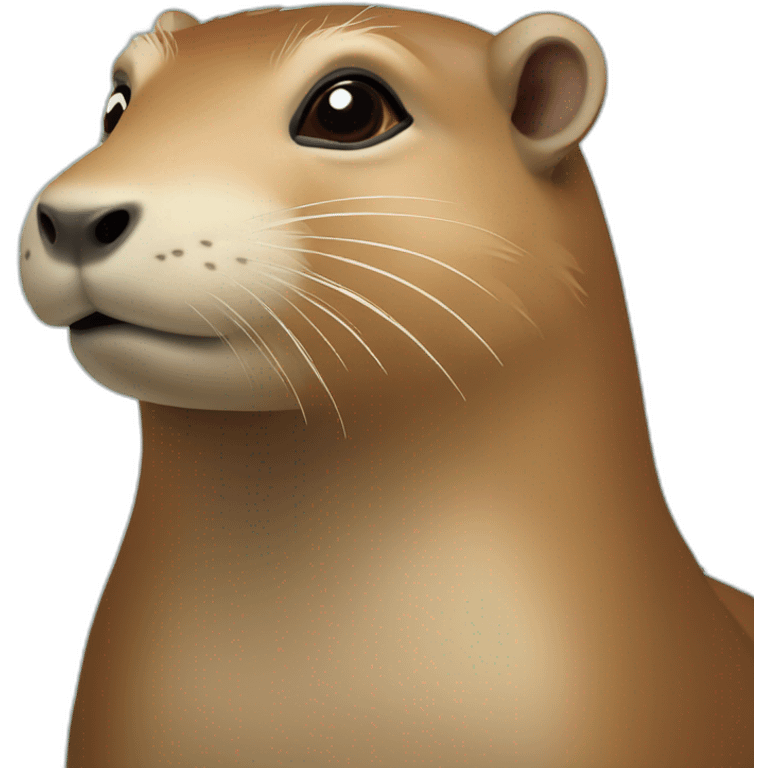 Loutre sur capybara emoji