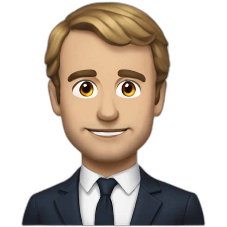 Macron nue emoji