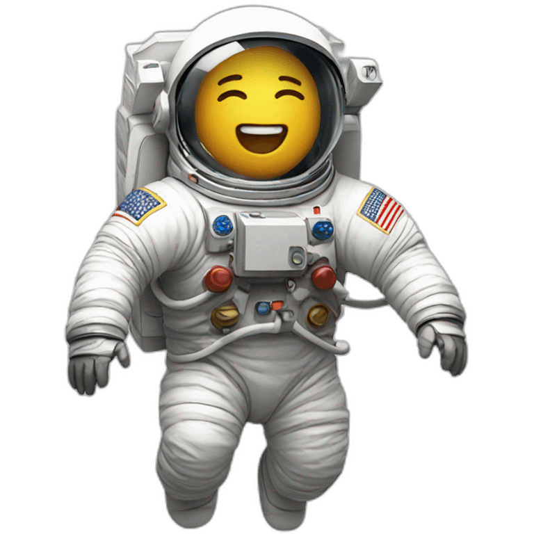 falling astronaut cute emoji