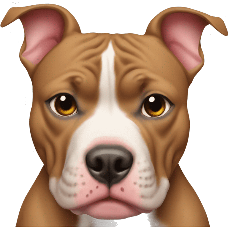 pitbull kissy face tough emoji