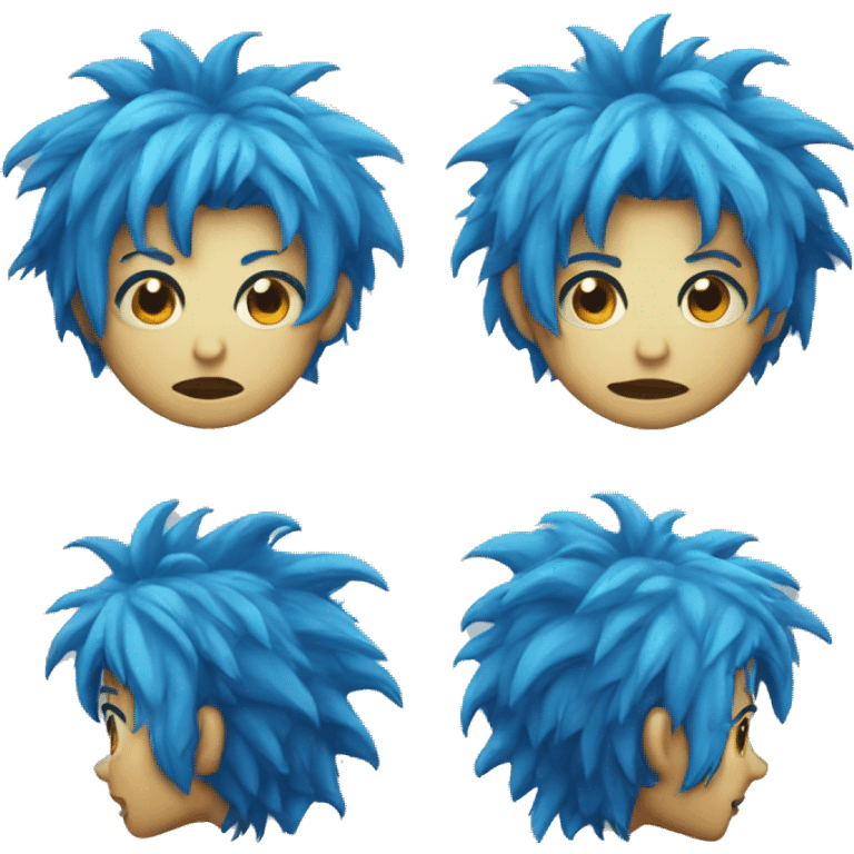 blue haired monster emoji