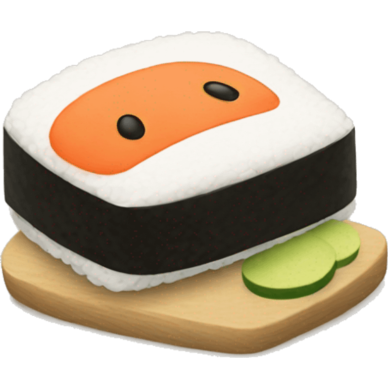 sushi with miffy face and ears emoji