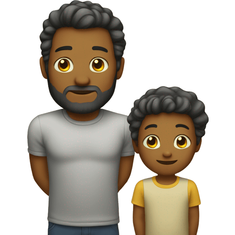 dad with kid emoji yellow skin emoji