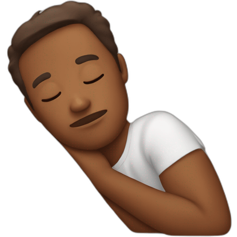 Sleepy emoji brown skin emoji