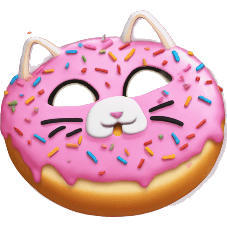 Nyan Cat Meme in a pink-sprinkled donut emoji