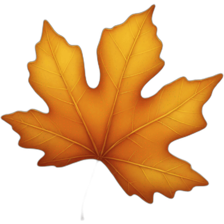 autumn leaf emoji