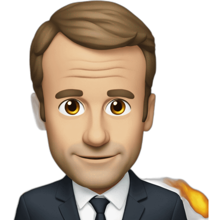 Emmanuel Macron fume  emoji