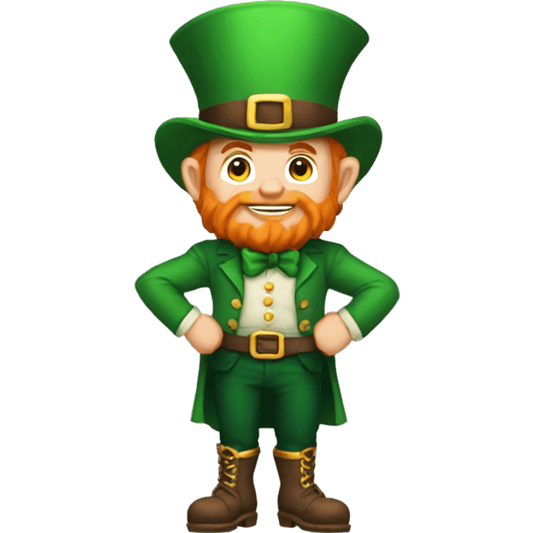 leprechaun shoulder shrug don't know emoji