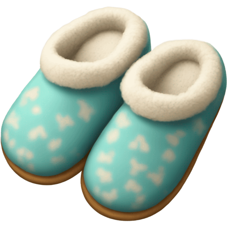 cozy slippers emoji